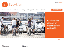 Tablet Screenshot of bycyklen.dk